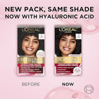 L'Oreal Paris Excellence Crème Permanent Hair Dye, Triple Care Hair Color with Pro-Keratine Complex for 100% Gray Hair Coverage, 3 Natural Black, 1 Kit (Pack of 2)