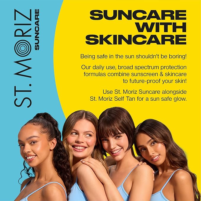 St Moriz Suncare SPF - Sunscreen - Broad Spectrum Protection Water Resistant Sunscreen Moisturizing Lotion + Vitamin E - Oxybenzone & Octinoxate Free - Vegan - Body, 50, Sun Protection Factor (SPF)