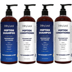 Anti-Thinning Peptide Shampoo And Conditioner – Sulfate Free Thickening Hair Fromula With Biotin, Caffeine & Saw Palmetto Made In USA For Women & Men, Safe For Color-Treated Hair, 2 PACK