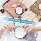 20X Magnifying Mirror, Magnified Makeup Mirror with 2 Tweezers, Magnifying Mirrors with Suction Cup for Bathroom, Travel Mirrors for Women, Ideal for Makeup, 3.5 Inches (Black)