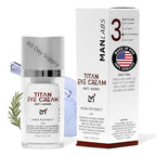 Titan Anti-Aging Mens Eye Cream – Mens Dark Circles Under Eyes Treatment – Eye Bags Treatment for Men – Puffy Eyes Treatments for Men – Peptides, HA, Herbal Extracts –All Skin Types–Unscented