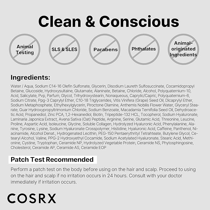 COSRX PEPTIDE 132 Hair Care Set - Bonding Shampoo, Treatment & Oil Serum, Bond Repair Treatment Hair Gift Set for Damaged, Dry Hair, Scalp Treatment for Dandruff, Dry & Itchy Scalp, Stocking Stuffers