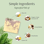 Marbela Cosmetics Lavender Dream Handmade Soap Bar - Made in USA, Vegan Friendly, Palm Oil Free, Natural Bar Soap - Gentle Face & Body Soap for Daily Skin Care, Moisturizing & Nourishing - 3.5 oz