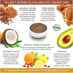 LILY SADO LILY SADO Cocoa & Coffee Creamy Face Scrub - Best Exfoliating VEGAN Facial Cleanser for Women & Men - Natural Face Wash Exfoliates & Energizes Skin, Treats Acne & Reduces Pore Size - 4 oz