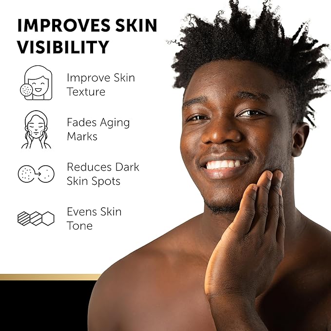 VALITIC 4 Pack Kojic Acid Vitamin C & Retinol Soap Bars for Dark Spot Bundle with 2 Black Exfoliating Gloves for Body Scrubs