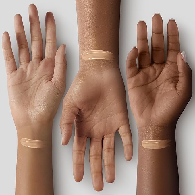 Glo Skin Beauty Luminous Liquid Mineral Foundation Makeup with SPF 18 (Tahini) - Improves Uneven Skin Tone, Smooths & Corrects Imperfections, Sheer to Medium Coverage, Dewy Finish