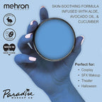 Mehron Makeup Paradise Makeup AQ Pro Size | Stage & Screen Performance, Face & Body Painting, Beauty, Cosplay, and Halloween | Water Activated Face Paint, Body Paint 1.4 oz (40 g) - Sky