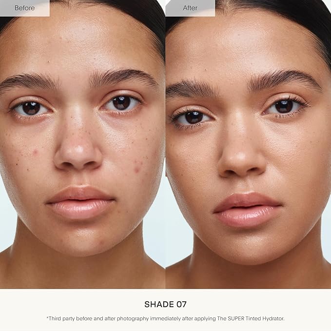 U Beauty The Super Tinted Hydrator Hyaluronic Acid Moisturizing Cream - Mega-Dose Skin Hydrator for Supple, Smooth, and Softer-Looking Skin For Up To 48 Hours - Shade 7-1.0 oz