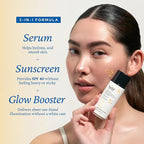 belif Dew Guard Vitamin C Glow Tint SPF 40 - Niacinamide, Hyaluronic Acid, Glow Booster + Serum + UVA/UVB Protection, Korean Tinted Mositurizer, 1.69 fl. oz