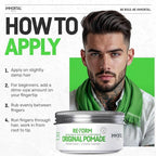 Immortal NYC Re-Form Original Pomade – Medium Shine & Strong Hold - Men's Water-Based Hair Balm - Vegan Styling Cream with Biotin, Keratin & Panthenol for All Hair Types