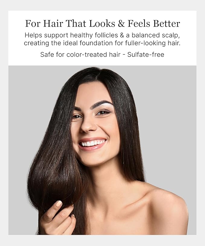 Invigorating Shampoo - Hair Growth Shampoo for Women & Men with Human Stem Cell Extract – Cleanses, Strengthens & Moisturizes to Support a Healthier Scalp & Fuller-Looking Hair - 8 oz