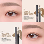 lilybyred Skinny Mes Brow Mascara | Korean 1.5mm Ultra-Slim Brush Eyebrow Mascara, Precision Application, Natural-Looking Finish, Smudge-Proof, Clump-Free, Long-Lasting, 0.12 oz. (03 Dark Brown)