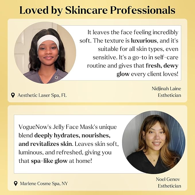 Jelly Face Mask for Facials - 24K Gold Hydrating, Brightening & Nourishing Jelly Mask with Free Jade Roller & Spatula | Professional Hydrojelly Masks | Christmas Gifts for Women, Gifts for Women