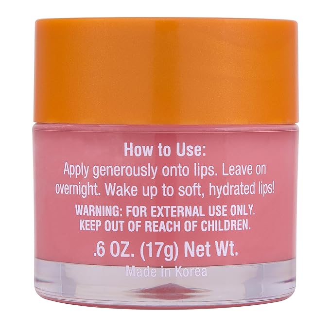 Tree Hut Strawberry Overnight Lip Mask, Hydrating Lip Treatment, Leave On Overnight for Soft, Smooth Lips, Holiday Gift & Stocking Stuffer, 0.6 oz