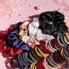 YANRONG 1159PCS Hair Accessories for Woman Set Seamless Ponytail Holders Variety Hair Scrunchies Hair Bands Scrunchy Hair Ties For Thick and Curly (Deep Colour)