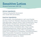 Blue Lizard Sensitive Mineral SPF 50 Sunscreen Lotion, 100% Mineral Sunscreen, UVA/UVB Protection, Infused with organic Aloe Vera, Soothes and Hydrates, 5 fl oz