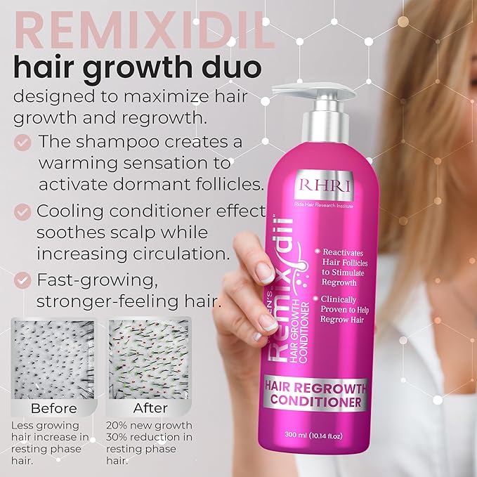 32 OZ Kit Hair Growth Shampoo and Conditioner Set for Women | Effective Hair Regrowth Treatment | Strengthening, Thickening & Soothing Formula for Healthy, Vibrant Hair | Salon Size