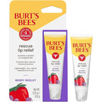 Burt's Bees Stocking Stuffers, Rescue Lip Relief, Berry Medley, Hydrating Lip Balm for Dry Cracked Lips, with Responsbily Sourced Beeswax and Shea Butter, 100% Natural Origin, 1 Squeezy Tube, 0.35oz