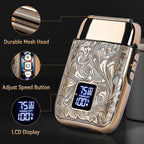 Ufree Close Shave Electric Foil Shavers for Men, 3-Speed Electric Razor, Bald Head Shavers, Face Shaving Beard Trimmer with LCD Display, Gifts for Men