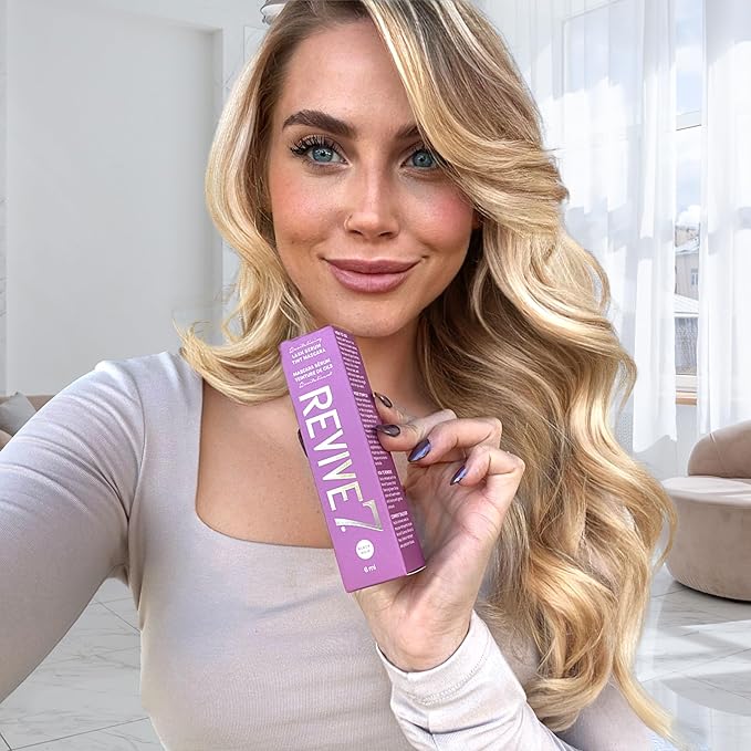 The Original Revive7 Lash Serum Tint Mascara - Lengthening, Tinted, Thickening Lash Serum Formula Eye Makeup Waterproof Mascara For Length & Volume Makes Lashes appear Longer and Thicker 6 ml (Black)