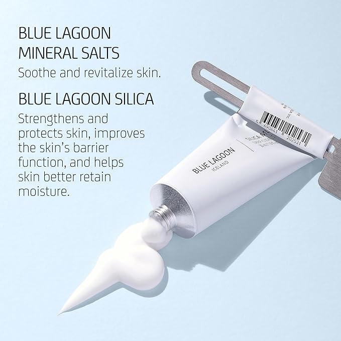 Blue Lagoon - Deep Cleansing Silica Face Mask For Enhanced Glow - Hydrating and Moisturizing Face Mask - Hydrating Mask Skin Care - Sustainable, Bioactive Icelandic Skincare (1 oz | 30 ml)