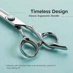 K9 6.5" Hair Scissors for Slide Cutting – Creating Clean, Defined Lines for a Polished haircut, Handcrafted, Ergonomic Handle, Barber Shears Made with Premium VG10 Steel for Superior Durability