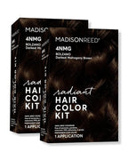 Madison Reed Radiant Hair Color Kit - 4NMG Darkest Chocolate Brown with Warm Mahogany Tones (Bolzano), Dimensional Gray Hair Blending Permanent Hair Dye, PPD-Free & Ammonia-Free, 2 Pack