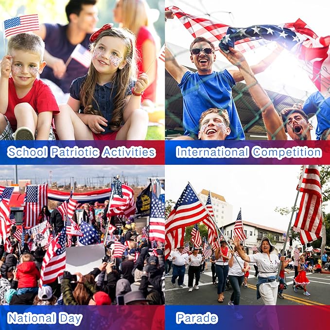 MEICOLY Red White and Blue Face Body Glitter,Sparkle Patriotic Pride Chunky Hair Glitter for Kids Women,4th of July Accessories Outfits for Women