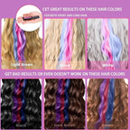 Festive Fun Hair Chalk Combs,10 Colors Instant Hair Color Comb Washable Quick Dry Vibrant Temporary ColorWashable Hair Chalk New Year Birthday Cosplay, Birthday Party, Christmas Gifts (10 Color)