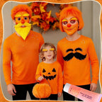 Go Ho Orange Face Body Glitter,Sparkle Orange Face Paint Glitter Makeup,Holographic Chunky Sequins Glitters Gel for Eye Lip Hair Nails,Halloween SFX Makeup Accessories,52g