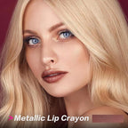 FOCALLURE Ultra Chic Lipstick,Rich Vitamin E Lip Crayon,Lightweight Color without Drying or Fading,Long Lasting Lips Makeup,#24 Copper