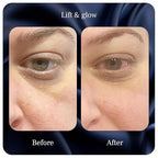 Lift & Glow Organic Eye Cream for Dark Circles and Puffiness - Anti Aging Eye Cream for Wrinkles - Reduces Dark Circles and Under Eye Bags - With Kakadu Plum, Coconut Oil, Spirulina & More - 0.5 Fl Oz