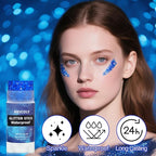 MEICOLY Royal Blue Body Glitter Stick,Hair Glitter Stick for Women,Waterproof Sparkle Chunky Face Glitter Makeup for Halloween Mardi Gras Party Rave Party Festival