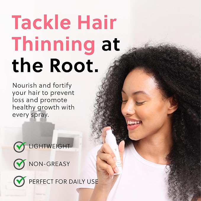 ForChics Hair Growth Serum for Women- Results in 4 Weeks- Hormone Free Hair Regrowth Treatment - For Thinning Hair Loss - Fast Absorbing Non-Greasy Scalp Spray 50ml