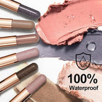 FV Waterproof Eyeshadow Stick Duo,Long-Lasting Cream Eye Shadow Makeup Sets, High Pigmented Eyeshadow Pencil with Matte & Shimmer Finish, Natural Look (Rose & Champagne)