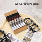 30 Pcs Hair Ties No Damage for Women Girls, High Elastic Braided Hair Ties for Thick Hair, Soft Ponytail Holders, No Crease Hair Bands for Curly Thin Hair Scrunchies (Neutral Colors)