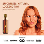 Face Tan Mist - Self Tanning Mist, Waterproof, Effortless and Natural Looking, Gradual Sun Kissed Glow, Suitable for Face and Body, Hydrating Moisturiser with Vitamin C and Vitamin E