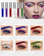 Tinted Eyebrow Gel Mascara- 1Pcs Long Lasting Waterproof Burgundy Tinting Eye Brow Glue Colored Mascara, Dark Red Brow Filler Curling rimel de pestañas, Christmas Eye Makeup Gift for Women Girl-#11