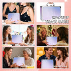 Makeup Kit for Women Girls, Fashionable Make Up Present Set for Beginners Professionals Traveler with Case, Makeup Essential with Eyeshadow Palette, Lip Gloss, Mascara,Foundation Face Primer(Purple)