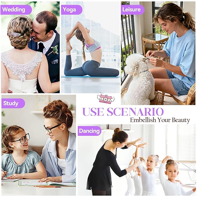 300 Pcs Bobby Pins Hair Pins Kit with Storage Box, 100 Brown Non - Slip Bobby Pins, 100 Invisible Hair Pins for Women and 100 Clear Hair Elastics, Lock in the Style for All Hair Types & Ages