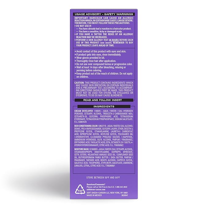 Softsheen-Carson Dark and Lovely Hair Dye, Fade Resist Hair Color with Conditioning Mask, Poppin Pink, 1 Kit (Pack of 2)