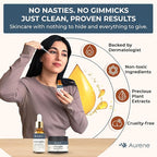 Véraglo Retinol Serum & Face Cream Set – Anti Aging Skin Care with Hyaluronic Acid & Collagen – Moisturizer & Serum for Wrinkles, Fine Lines & Dark Circles