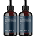 Organic Moringa Oil for Hair and Skin - Cold Pressed Virgin Unrefined Natural Pure USDA Organic Hair Oil for Dry Damaged Hair and Ultra Hydrating Face Oil - Carrier Oil for Essential Oils (2 Pack)