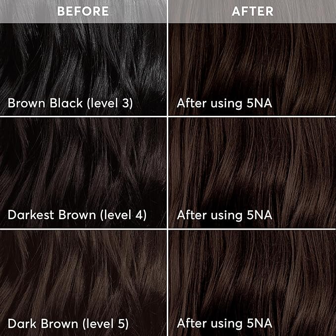Madison Reed Radiant Hair Color Kit - 5NA Dark Ash Brown with Cool Smoky Undertones (Torino Brown), Dimensional Gray Hair Blending Permanent Hair Dye, PPD-Free & Ammonia-Free, 1 Pack