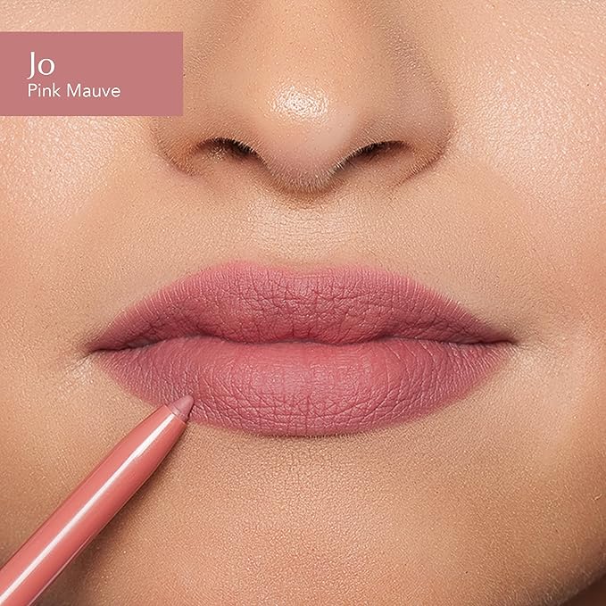 Thrive Causemetics Perfect Pink Pout Lip Gloss & Liner Gift Set for Women, Sheer Strength Lip-Plumping Peptide Gloss & Long-Wearing Plumping Lip Liner, Vegan & Cruelty Free, Jo (Pink Mauve)