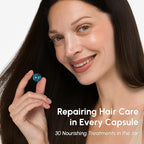 MAREE Hair Oil for Frizzy - Hair Vitamins Keratin Styling Capsules 2 PACK with Jojoba & Argan Oil - Anti Frizz Serum for Women - Frizzy, Damaged, Dry & Curly - Sérum Gotas & Aceite Para el Cabello