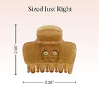 Kitsch x Star Wars C-3PO Glitter Medium Hair Clip for Women – Golden Droid Galaxy-Inspired Claw Clip | Recycled Plastic, Strong Secure Grip, | Ideal Gifts for Women, Hair Accessories for Girls