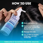 Suu Balm Rapid Itch Relief Anti-Dandruff Scalp Spray Moisturizer, Dry Scalp Spray, Cooling Itchy Scalp Treatment for Flaky Sensitive & Psoriasis, Derm-Formulated. Menthol & 5 Ceramides, 3.38 fl oz