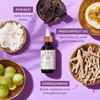 Fable and Mane MahaMane Smooth & Shine Hair Serum - Protective Oil Treatment for Dry, Damaged Hair. 1.8FL oz