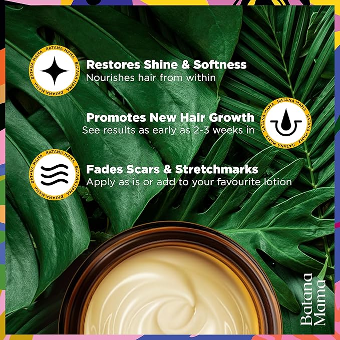 PREMIUM Cold-Pressed Batana Oil for Hair Growth, 100% Pure & Organic, No Burnt Smell, Hair Mask from Honduras, Fade Stretchmarks, All Natural